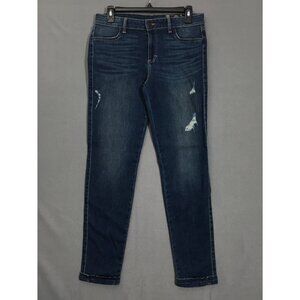 NWT Siwy Jean Womens Hannah No Surprises Size 31 Mid Rise Skinny Distressed Blue